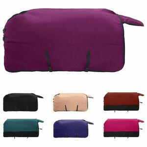 vidaXL Ló Takaró Sötét Zöld és Fekete 145 cm Poliészter kép