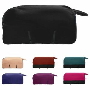 vidaXL Ló Takaró Sötét Zöld és Fekete 115 cm Poliészter kép