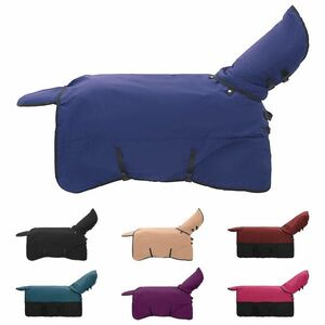 vidaXL Ló Takaró Sötét Zöld és Fekete 95 cm Poliészter kép