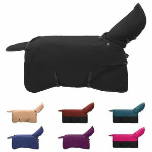 vidaXL Ló Takaró Sötét Zöld és Fekete 165 cm Poliészter kép