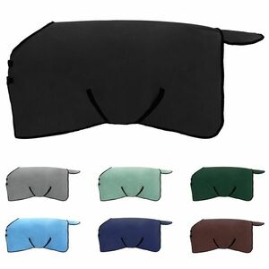 vidaXL Ló Takaró Fekete Poliészter kép