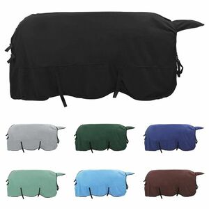 vidaXL Ló Takaró Fekete Poliészter kép