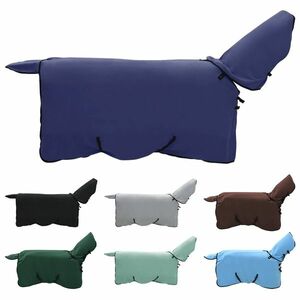 vidaXL Ló Takaró Sötétkék Poliészter kép