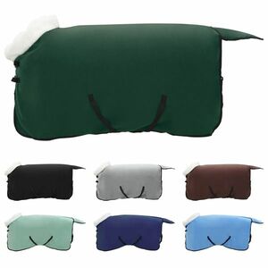 vidaXL Ló Takaró Teljes sötét zöld 85 cm Polár fleece kép