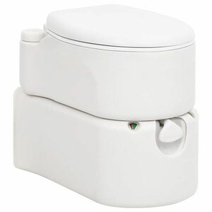 vidaXL fehér beépített HDPE és zománc kemping WC 24+17 L kép