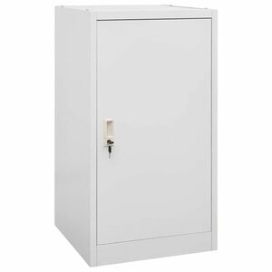 vidaXL világosszürke acél nyeregszekrény 53 x 53 x 105 cm kép