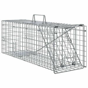 vidaXL Állatcsapda Antracit 61 x 20 x 21, 5 cm Acél kép