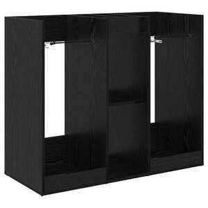 vidaXL Golf Szekrény Egyszínű Fekete tölgy 102 x 45 x 85, 5 cm kép