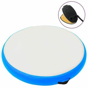 vidaXL kék PVC felfújható tornamatrac pumpával 100 x 100 x 10 cm kép