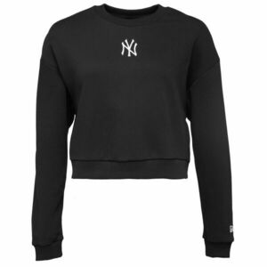 New Era NEW YORK YANKEES MLB MIDI LEAGUE ESSENTIAL CROPPED SWEATER Női pulóver, fekete, méret kép