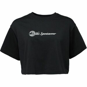 Nike SPORTSWEAR CLUB SS CROP TEE CC W Női póló, fekete, méret kép