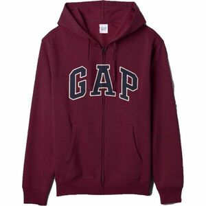 GAP V-HERITAGE LOGO FZ SNL Férfi pulóver, bordó, méret kép