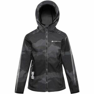 ALPINE PRO EZORO Gyerek softshell dzseki, fekete, méret 104-110 kép