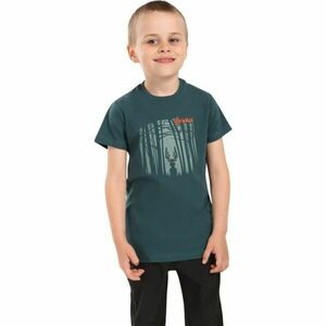 KILPI SALO Fiú pamut póló, sötétzöld, méret kép
