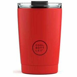COOL BOTTLES TERMO 330 ML Rozsdamentes thermo bögre, piros, méret 330 ML kép