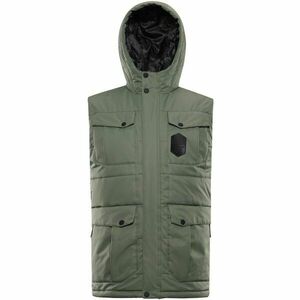 ALPINE PRO HARD Férfi bélelt mellény, sötétzöld, méret kép