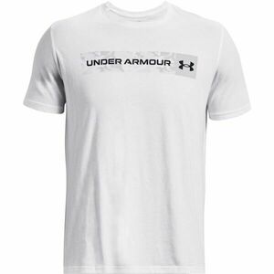 Under Armour UA CAMO CHEST STRIPE SS Férfi póló, fehér, méret kép