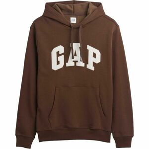 GAP V-HERITAGE LOGO Férfi pulóver, barna, méret kép