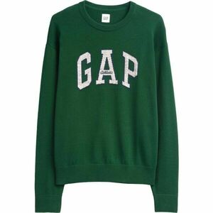 GAP V-INTX GAP ATHLETIC INTARSIA RLXD CREW Férfi kötött pulóver, sötétzöld, méret kép