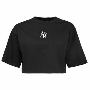 New Era NEW YORK YANKEES LEAGUE ESSENTIAL MIDI CROP Női póló, fekete, méret kép