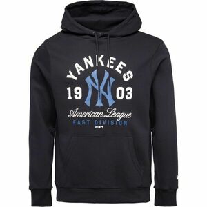 New Era NEW YORK YANKEES MLB WORDMARK HOODIE Férfi pulóver, fekete, méret kép