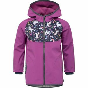 UNUO BASIC Gyerek softshell kabát, rózsaszín, méret 122-128 kép