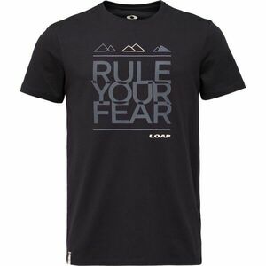 LOAP ALHAN Férfi póló, fekete, méret kép