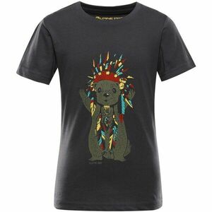 ALPINE PRO ECOMO 3 Gyerek póló, fekete, méret 92-98 kép