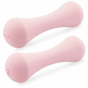 Spokey BONE 2 KG Neoprén kézisúlyzó szett, rózsaszín, méret kép