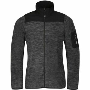 ALPINE PRO LONEB Férfi melírozott pulóver, sötétszürke, méret kép