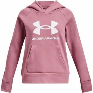 Under Armour RIVAL FLEECE BL HOODIE Lány pulóver, rózsaszín, méret XL kép