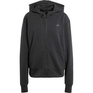 adidas D4T FZ HOODIE Női pulóver, fekete, méret kép