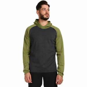 KILPI MOSEO Férfi gyapjú pulóver kapucnival, világoszöld, méret kép