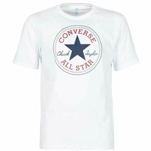 Converse STANDARD FIT CHUCK PATCH CORE Férfi póló, fehér, méret kép