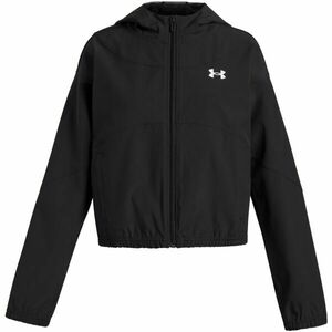 Under Armour RIVAL WOVEN Lány könnyű dzseki, fekete, méret L kép