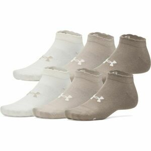 Under Armour ESSENTIAL 6PK LOW Uniszex zokni, barna, méret L kép
