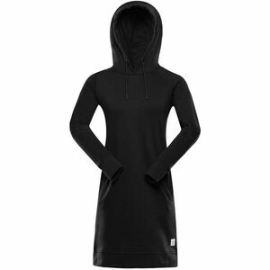 ALPINE PRO OLEBA Női pulóverruha, fekete, méret kép