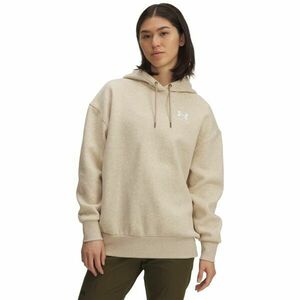 Under Armour ESSENTIAL FLC OS HOODIE Női pulóver, bézs, méret S kép