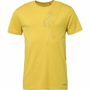 Head SANTIS Férfi póló, sárga, méret XXL kép