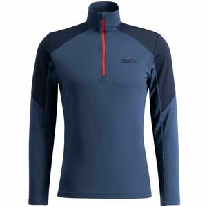 Swix INFINITY LIGHT HALF ZIP M Férfi technikai pulóver, kék, méret kép