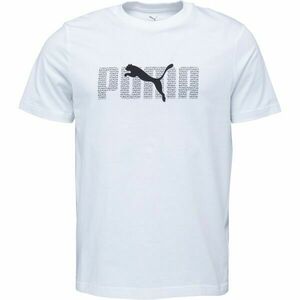 Puma ESSENTIALS LOGO LAB TEE Férfi póló, fehér, méret kép