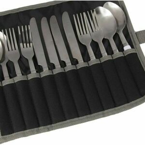 REGATTA OUTDOORS CAMPING CUTLERY SET Evőeszközkészlet, ezüst, méret kép