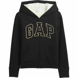 GAP V-LOGO HERITAGE SHERPA FZ Lány bélelt pulóver, fekete, méret kép