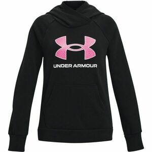 Under Armour RIVAL FLEECE BL HOODIE Lány pulóver, fekete, méret M kép