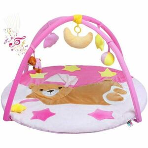 PLAYTO SLEEPING TEDDY Játékszőnyeg dallamokkal, rózsaszín, méret kép