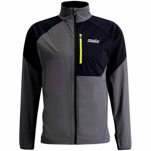 Swix FOCUS JACKET M Férfi sportdzseki, sötétszürke, méret kép