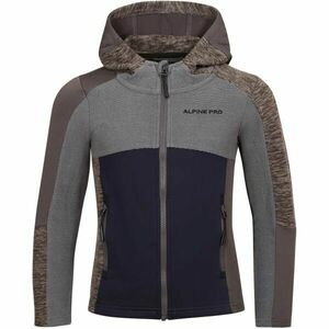 ALPINE PRO GROTO Gyerek gyorsan száradó és meleg polár pulóver, szürke, méret 116-122 kép