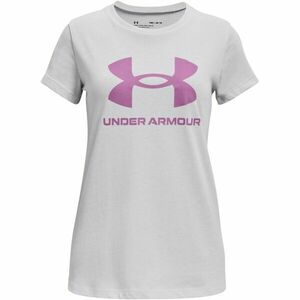 Under Armour LIVE SPORTSTYLE GRAPHIC SS Lány póló, szürke, méret L kép