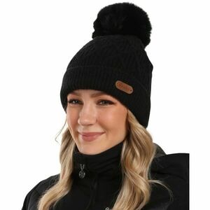 KILPI RENA Női bojtos sapka, fekete, méret kép
