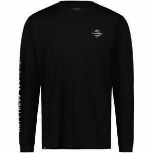 MONS ROYALE ICON LS Férfi hosszú ujjú póló merinó gyapjúból, fekete, méret kép